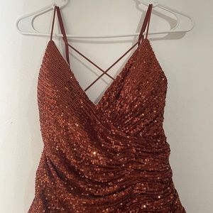 Bronze Prom Dress